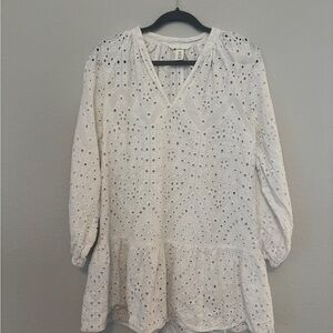 White Eyelet Women's Cover up